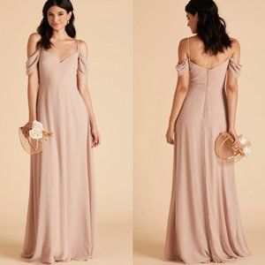 BIRDY GREY | DEVIN CONVERTIBLE DRESS | CHIFFON TAUPE | NEUTRAL TAN BRIDESMAID